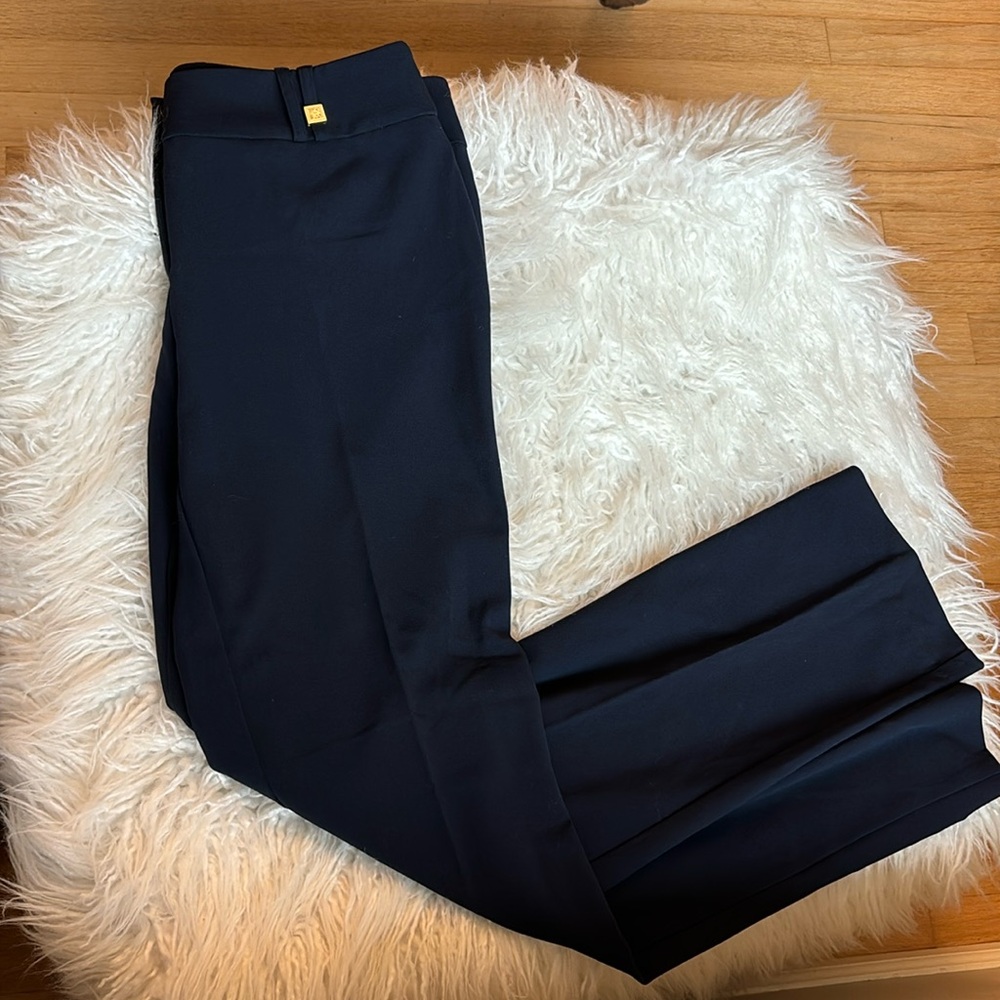Anne Klein navy blue slacks with pleats